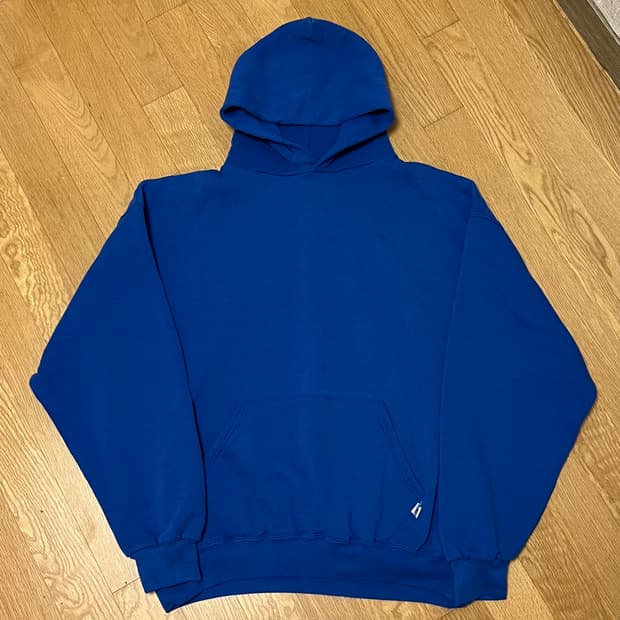 [XL] 00s 빈티지 러셀 후드티 블루