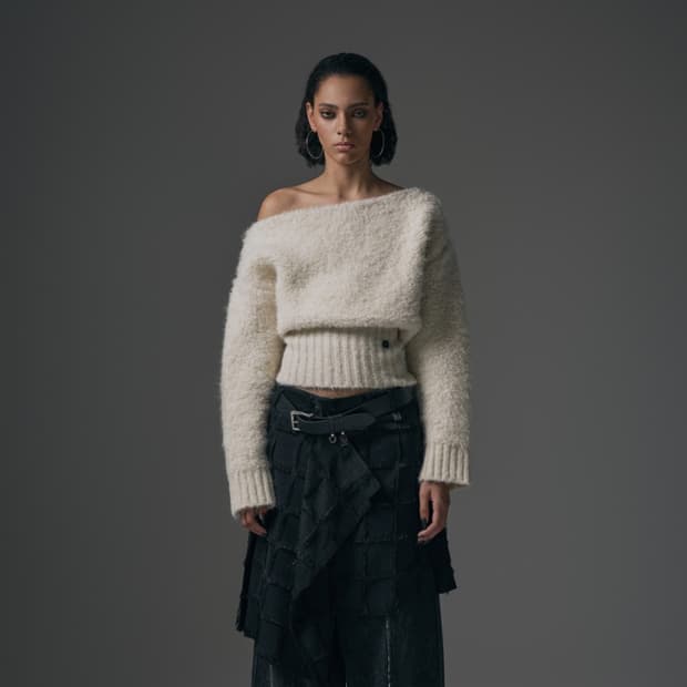 트리밍버드 오프숄더니트