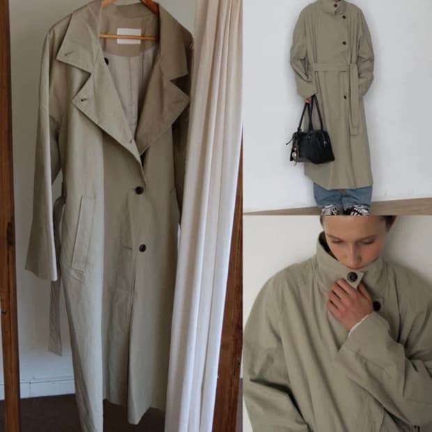 야상 롱 트렌치 가을 여성 트렌치코트