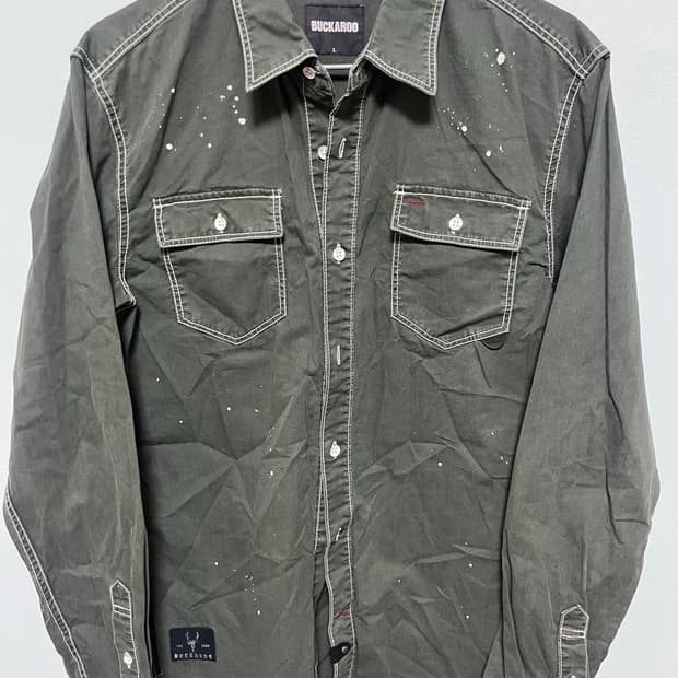BUCKAROO 워크 셔츠 빈티지 페인팅 L