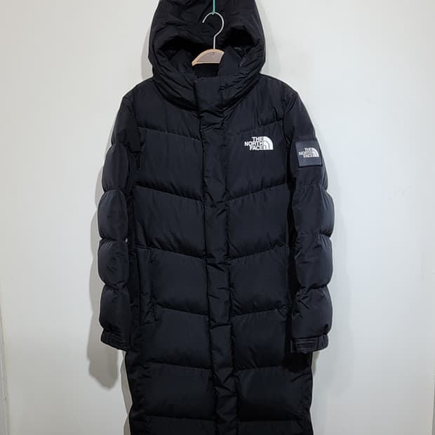 (S) 노스페이스 거위털 롱패딩 점퍼 블랙 구스다운 패딩코트 