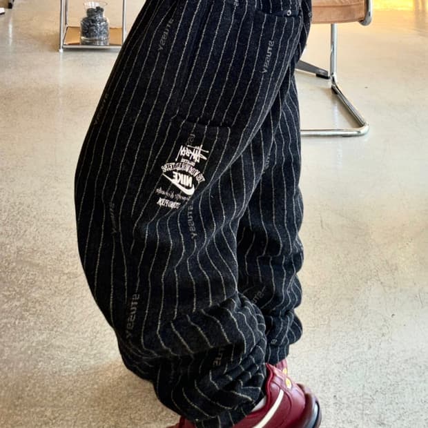 STUSSY X NIKE 나투시 NRG 스트라이프 울 팬츠
