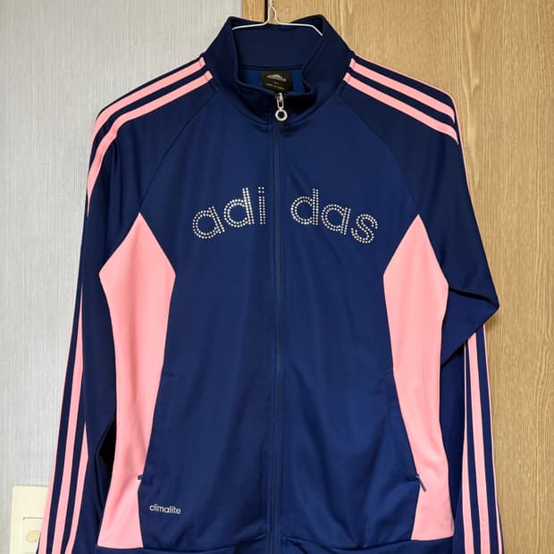 아디다스 핑크네이비 져지