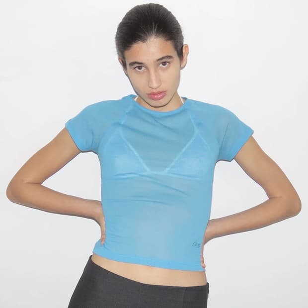 [S,M]팔로마울 Omu 오무 티셔츠/블루