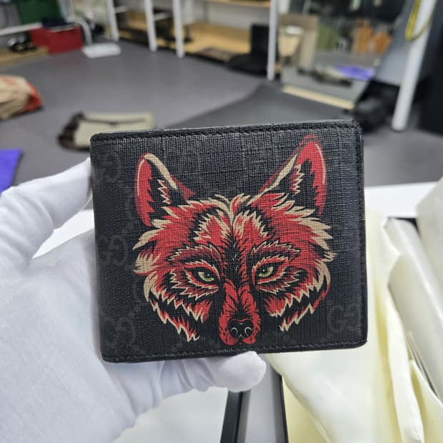 [A급컨디션] 구찌 울프 반지갑