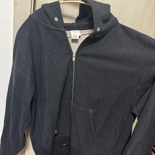 카키스 Khakis 블랙 (차콜 그레이) 후드 집업 3사이즈