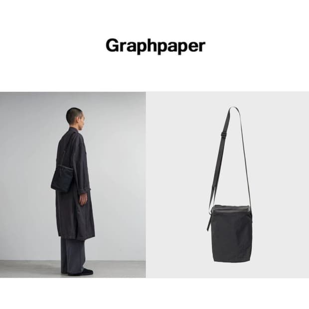 그라프페이퍼 x 블랭코브 스퀘어 숄더백 블랙