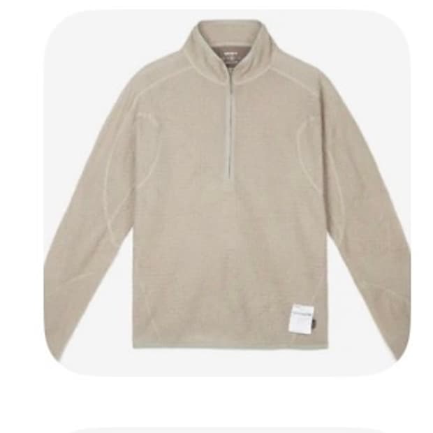 새티스파이 하프 집업 문 컬러 라지