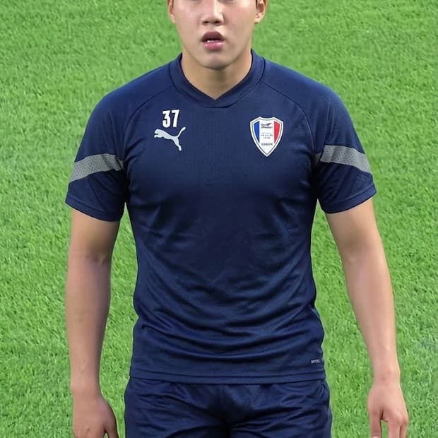 푸마 수원삼성 23 트레이닝 반팔 네이비
