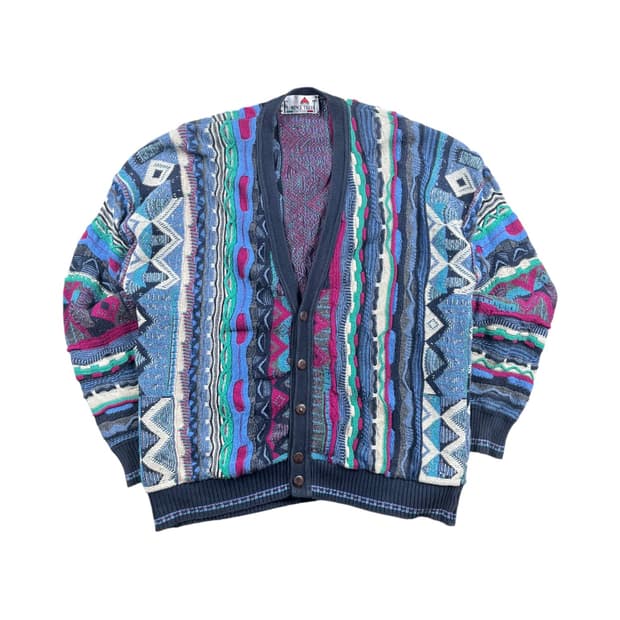 Vintage 불가리아 생산 코튼 혼방 가디건 