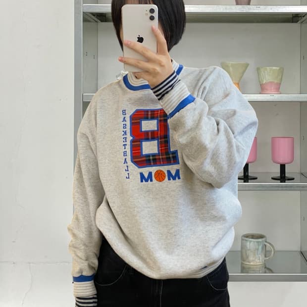 빈티지 베이스볼 스웻셔츠 MADE IN USA (Man M) AA1036