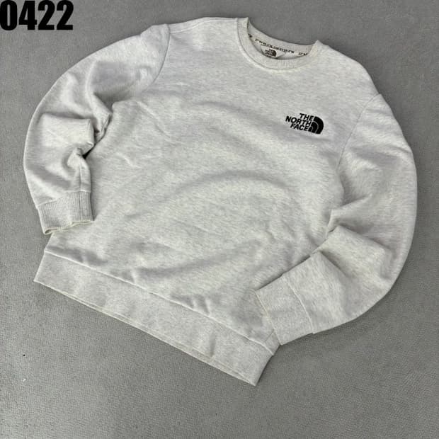 노스페이스 맨투맨 티셔츠 회색 m