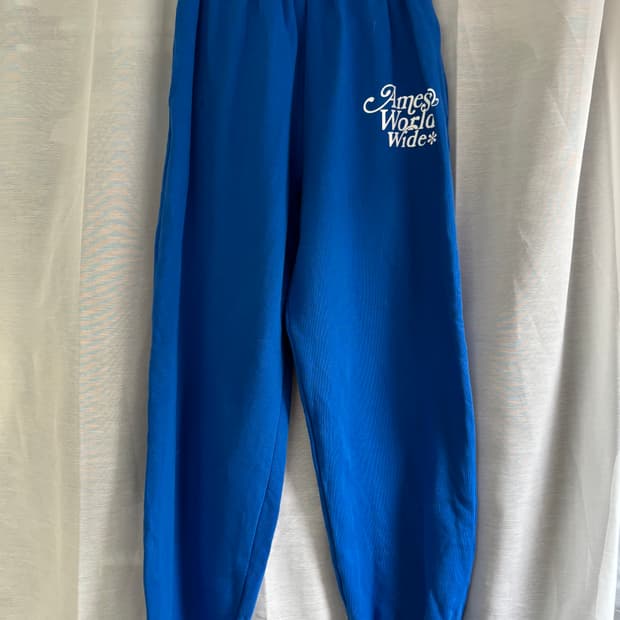 아메스 SIGNATURE LOGO SWEATPANTS BLUE