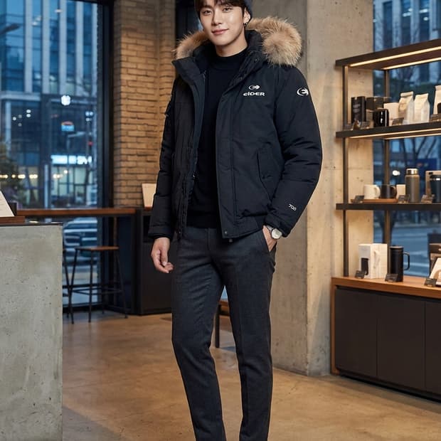 아이더 스투키 3 알파 다운 자켓 블랙