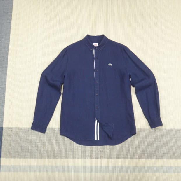 (105) 라코스테 라이브 린넨 하절기 남성 긴팔 셔츠