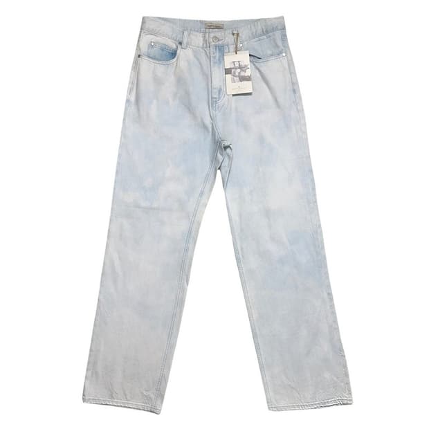 [새상품] Martin Plan 아이스 블루 스트레이트 데님 팬츠 XL