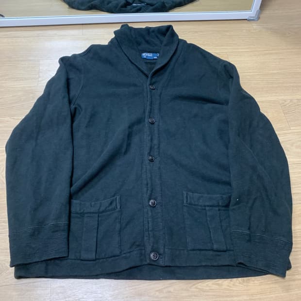 XL)Polo 폴로 랄프로렌 면 숄카라 가디건