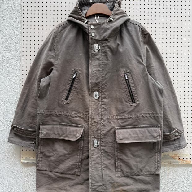 2000s SALVATORE FERRAGAMO 페레가모 몰스킨 후드파카