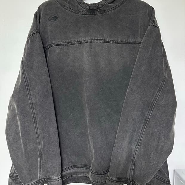 나이스고스트클럽 데님 풀오버 후드 자켓