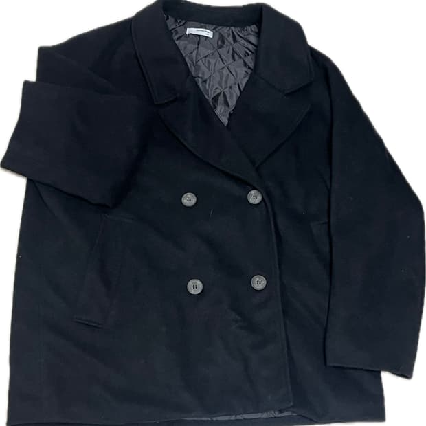 메롱샵 빈티지 블랙 코트