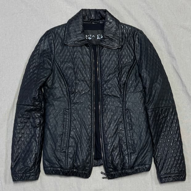 조르지오 브라토 퀼팅 레더자켓 42