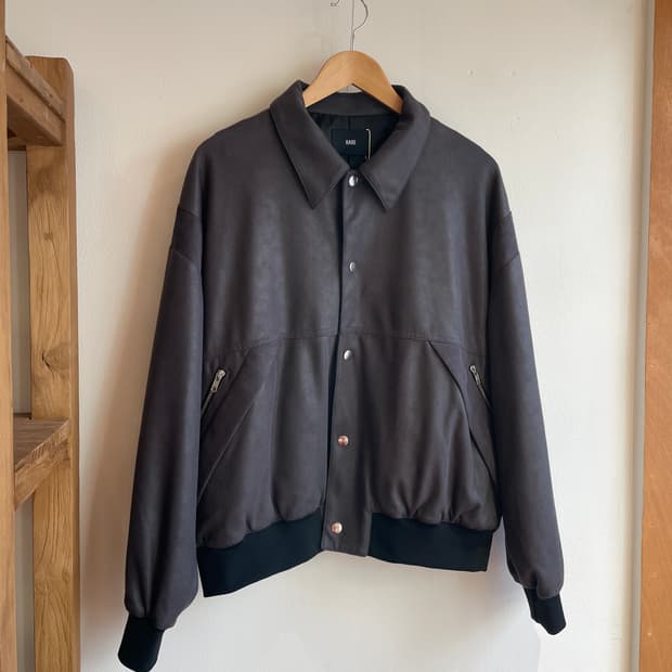 하레 비건레더 블루종 자켓 (Free)