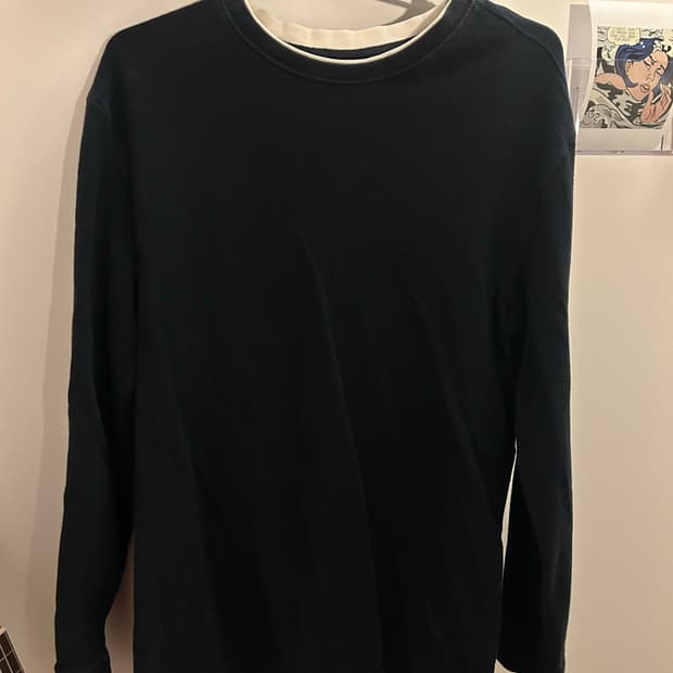 자라 네이비 긴팔 티셔츠