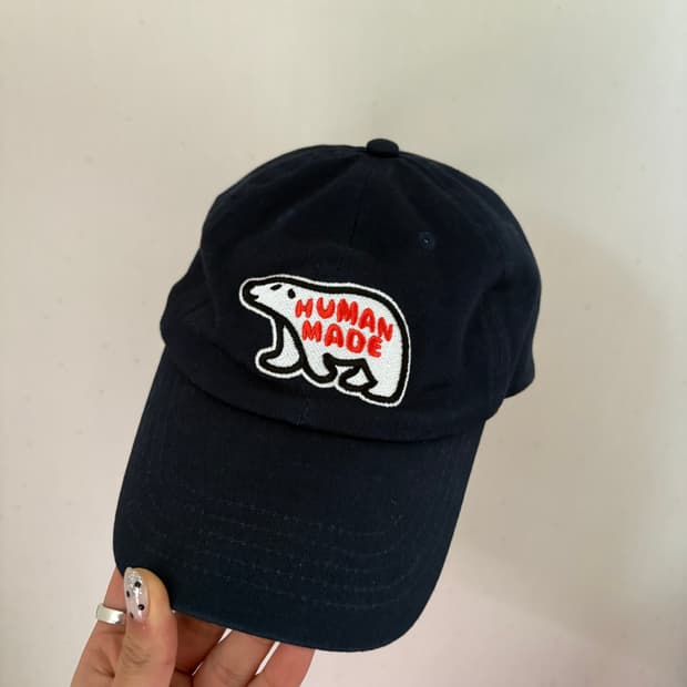 휴먼메이드 캡 네이비