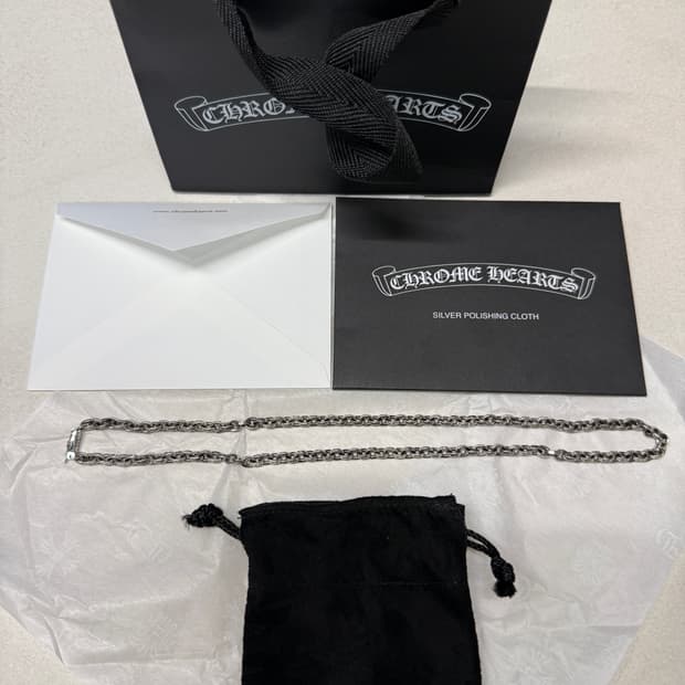 크롬하츠 페이퍼체인 네클리스 20인치