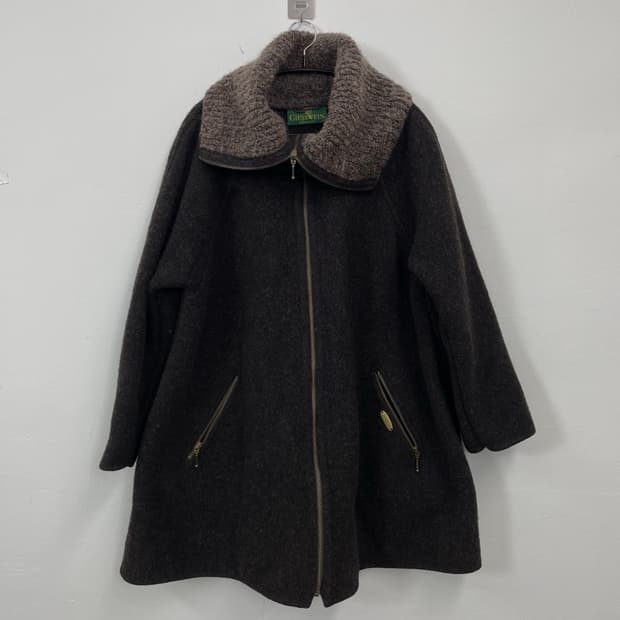 기스바인 GIESSWEIN 오스트리아산 다크브라운 울 워킹 코트 