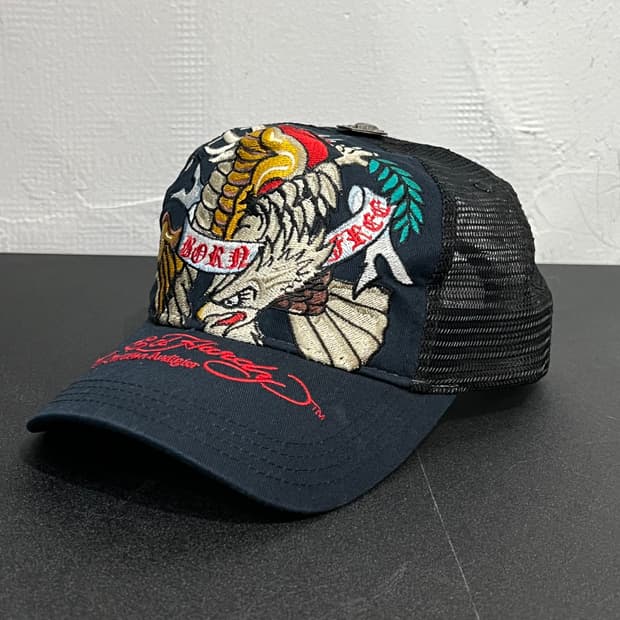  에드하디 드래곤 자수 매쉬 볼캡 y16406