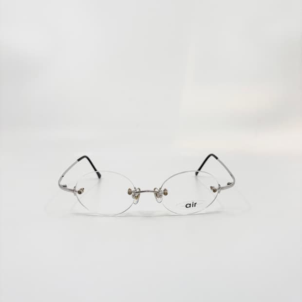 서전 air 빈티지 긱시크 실버 메탈 프레임 안경
