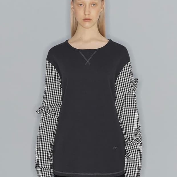 오픈와이와이 셔츠슬리브 노트탑 블랙