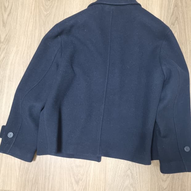 무탠다드 네이비 하프 코트 L