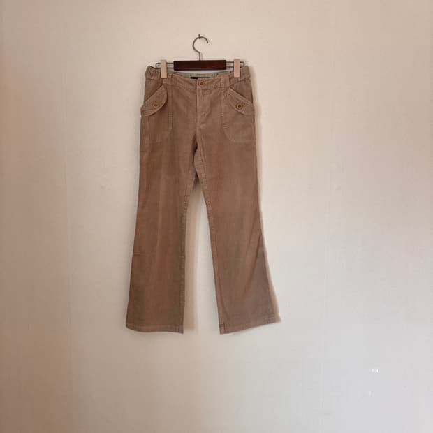 막스마라 정품 베이지 26 코듀로이 팬츠 위켄드 골덴