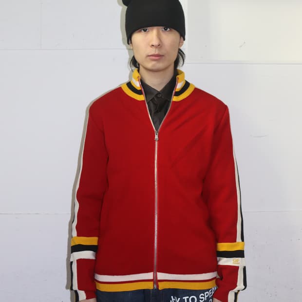 지안프랑코 페레 컬러블락 니트 집업