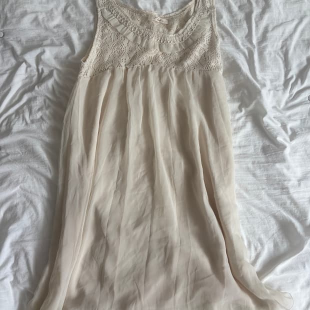 빈티지 크로쉐 쉬폰원피스