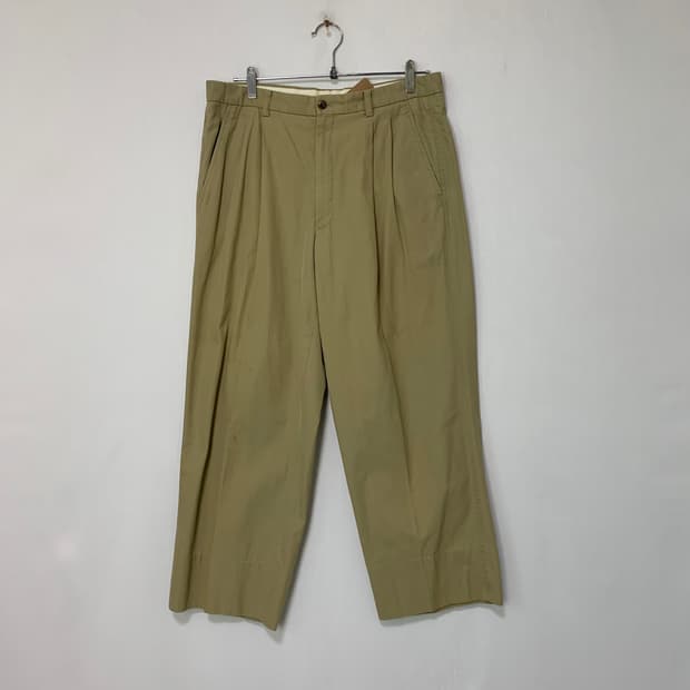 버버리 90s 빈티지 베이지 면바지 코튼팬츠 34인치