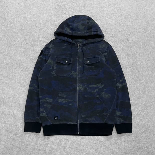 오클리 Oakley 00s 카모 플리스 후드집업 