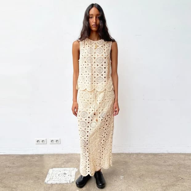 자라(ZARA) 크로쉐 레이스스커트 55 새상품 