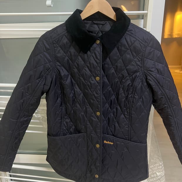 바버 아난데일 퀼팅 자켓 네이비 UK10