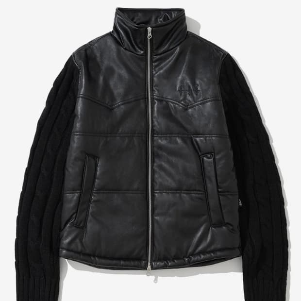 낫포너드 레더패딩니트 Knit Sleeve Puffer Jacket