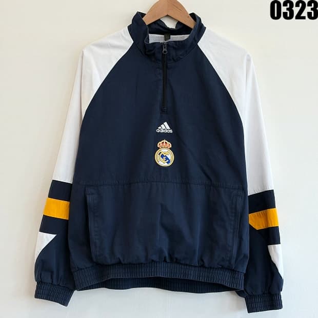 아디다스 미들로고 레알 마드리드 트레이닝 탑 M 0323
