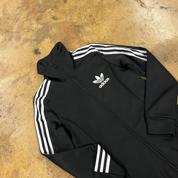 [정품/95] 아디다스 블랙 삼선 져지 원피스 트랙 자켓 b18