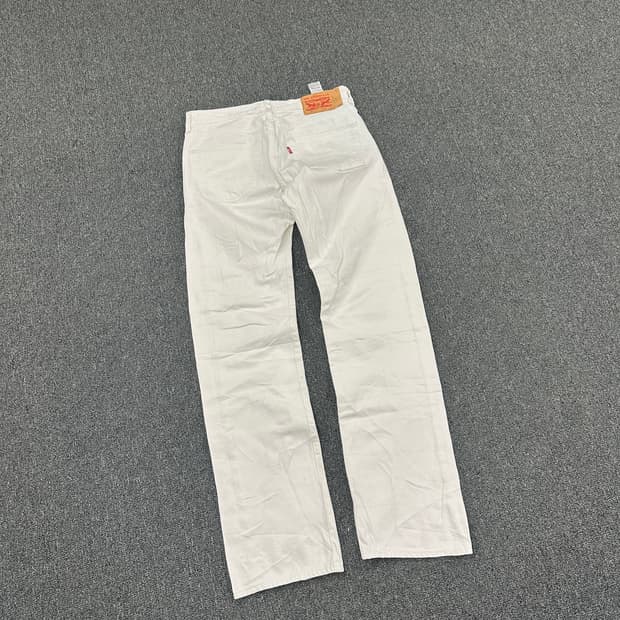 30) 리바이스 501 크림진 화이트 데님