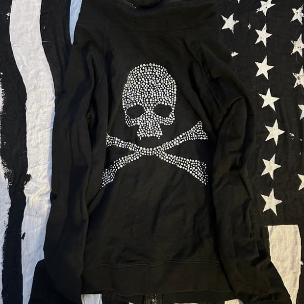 *archive* 2000s roen 펑크 스컬 큐빅 보노넥 집업