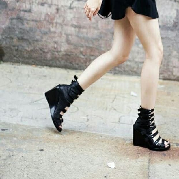 An demeulemeester스트랩 샌들 힐