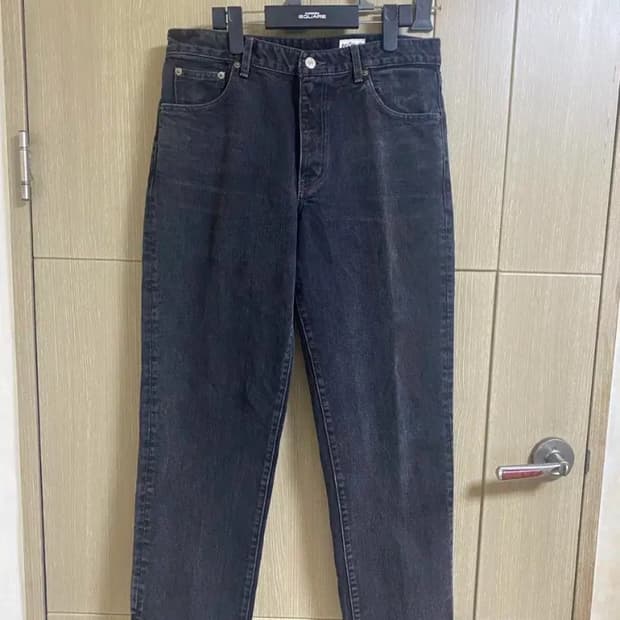 [MOD9] 모드나인 MOD7 크롭 흑청 데님팬츠 32사이즈