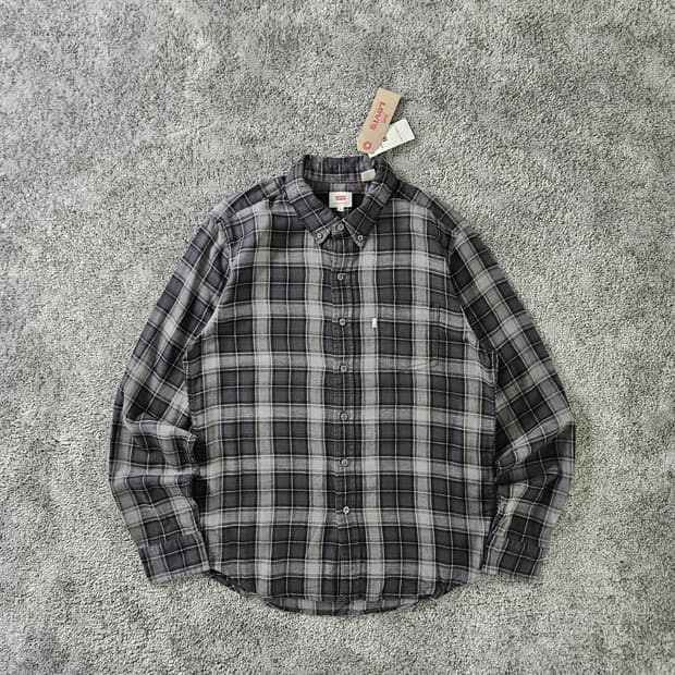 Levi's 체크 긴팔 셔츠