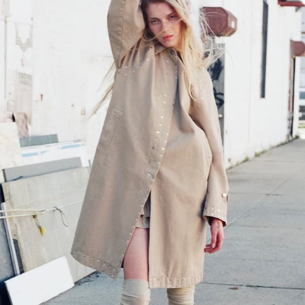 [S,M]기마구아스 Tina 스터드 코트/베이지